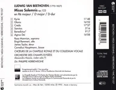 Philippe Herreweghe, Orchestre des Champs-Elysees, La Chapelle Royale, Collegium Vocale - Beethoven: Missa Solemnis (1995)