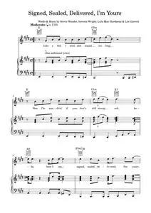 Signed, Sealed, Delivered I'm Yours - Stevie Wonder (Piano-Vocal-Guitar (Piano Accompaniment))