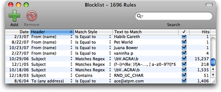 SpamSieve v2.8.7 Mac OS X