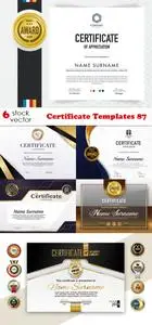 Vectors - Certificate Templates 87