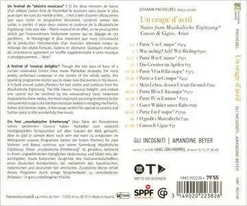 Gli incogniti, Amandine Beyer, Hans Jorg Mammel - Johann Pachelbel: Un orage d’avril: Suites, Canon & Songs (2016)