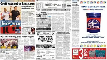 Philippine Daily Inquirer – October 13, 2015