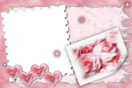 Beauty Rose Frame for Photoshop