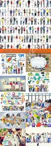 Group of people Social Network and Brainstorming Concept Stock photo