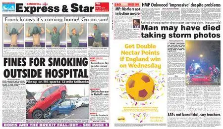 Express and Star Sandwell Edition – July 10, 2018