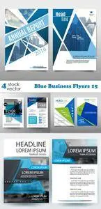 Vectors - Blue Business Flyers 15