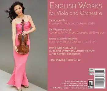 Hong-Mei Xiao, Budapest Symphony Orchestra & Janos Kovacs - English Works for Viola & Orchestra (2017)