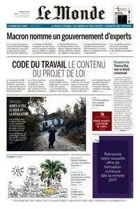 Le Monde du Vendredi 23 Juin 2017