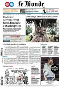 Le Monde + 3 Suppléments du Mercredi 25 Septembre 2013
