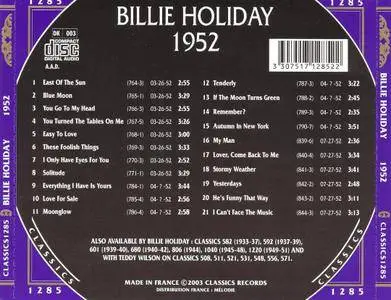 Billie Holiday - 1952 (2003)