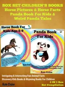 «Box Set Children's Books: Horse Pictures & Horse Facts – Panda Book For Kids & Weird Panda Tales + Funny Cat Joke Book