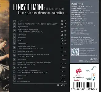 Stephan van Dyck, Musica Favola - Henry du Mont: Loüez par des chansons nouvelles (2010)