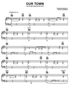 Our Town Sheet Music James Taylor - Our Town (from Cars)