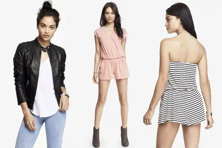 Shanina Shaik - Express Clothing 2014