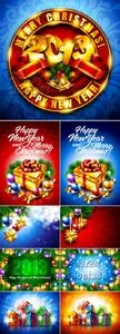Shine Christmas Backgrounds Vector