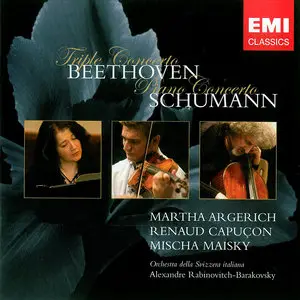 Martha Argerich, Renaud Capucon, Mischa Maisky - Beethoven: Triple Concerto, Op. 56; Schumann: Piano Concerto, Op. 54 (2004)