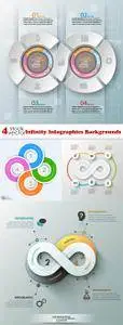 Vectors - Infinity Infographics Backgrounds