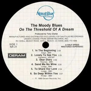 The Moody Blues - On The Threshold Of A Dream (1969) [Vinyl Rip 16/44 & mp3-320 + DVD] Re-up