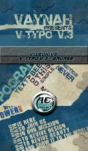 VideoHive After Effect project - V-Typo V.3 - Grunge Typography Full HD