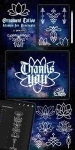Ornament Tattoo Brush Stamp Procreate