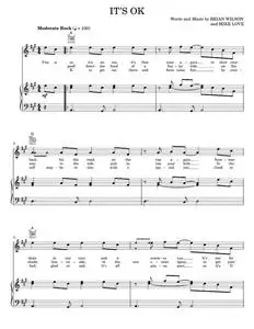 It's OK - Bette Midler, Bobby Freeman, The Beach Boys (Piano-Vocal-Guitar)