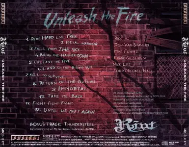 Riot - Unleash The Fire (2014) [Japanese Ed.]