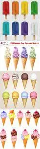 Vectors - Different Ice Cream Set 17