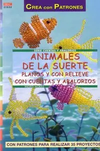 ANIMALES DE LA SUERTE: Planos y con relieve con cuentas y abalorios