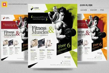 CreativeMarket - Fitness Flyer / Gym Flyer V11
