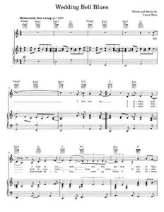 Wedding Bell Blues - Laura Nyro, The 5th Dimension, The Fifth Dimension (Piano-Vocal-Guitar)