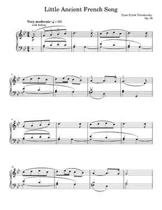 Little Ancient French Song - Alexandre Dossin, Pyotr Il'yich Tchaikovsky (Piano Solo)