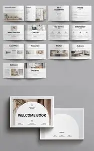 Welcome Book Layout Design Template Landscape 757186012