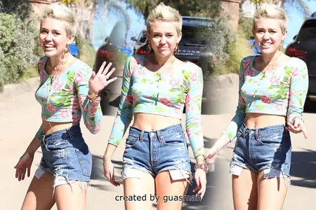 Miley Cyrus - Out and about in Los Angeles February 4, 2013