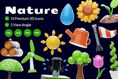 Nature 3D Icon 44XJDBU