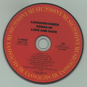 Leonard Cohen - Songs Of Love And Hate (1971, japanese remaster 2007)