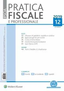 Pratica Fiscale e Professionale N.12 - 25 Marzo 2019