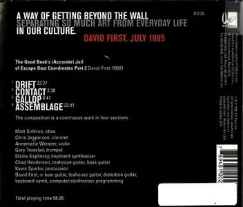 David First - The Good Book's (Accurate) Jail of Escape Dust Coordinates, Part 2 (1995) {OODiscs OO23 rec 1992}