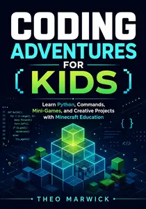 Coding Adventures for Kids: Learn Python, Commands, Mini-Games, and Creative Projects with Minecraft Education