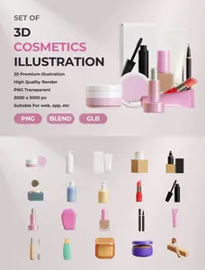 EE - 3D Cosmetics Illustration QJBK3RT