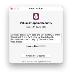 Vallum Endpoint Security 1.0 macOS