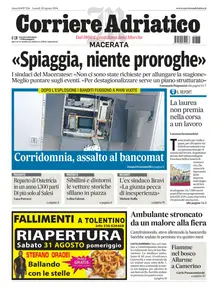 Corriere Adriatico Macerata - 26 Agosto 2024