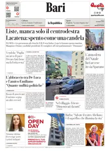 la Repubblica Bari - 25 Ottobre 2025