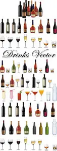 Drinks Vector Set
