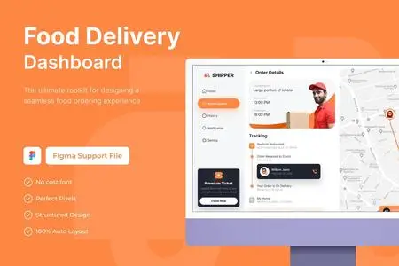Food Delivery Dashboard Template