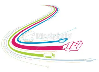 Vector electronic cable pattern