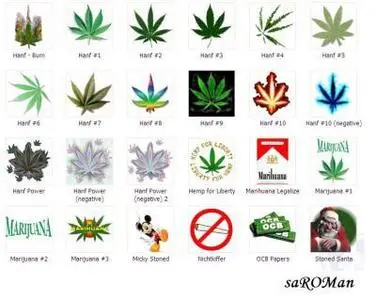 Cannabis PNG Icons