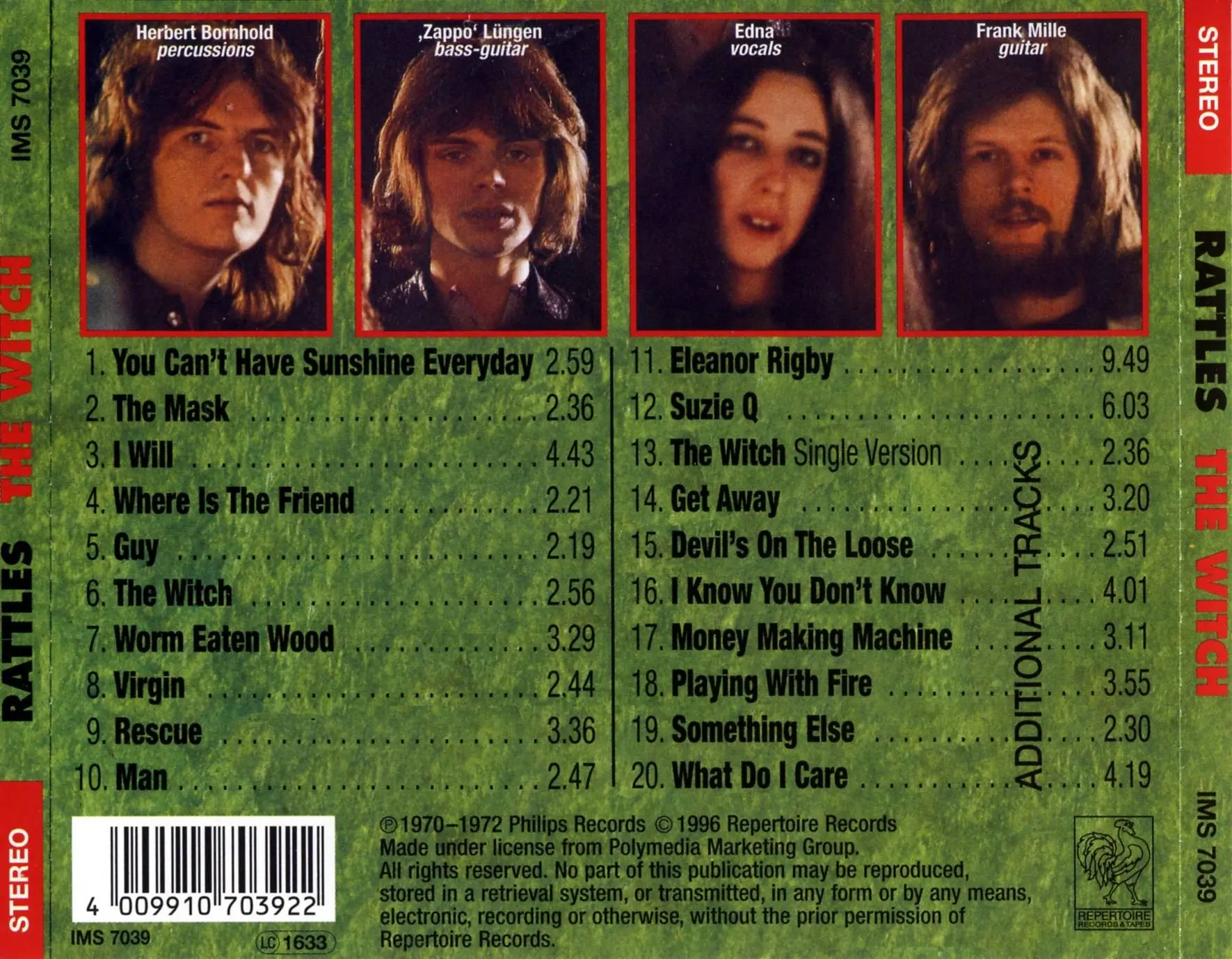 Rattles The Witch (1971) [Reissue 1996] / AvaxHome