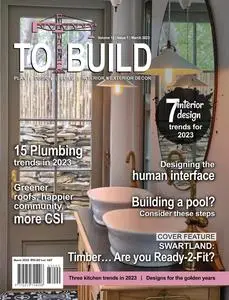 To Build - Volume 13 Issue 1, March 2023