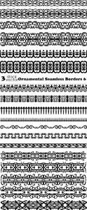 Vectors - Ornamental Seamless Borders 6