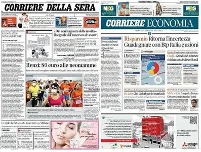 Il Corriere della Sera (20-10-14) + Corriere Economia